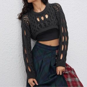 Black Knit Women's Sweater